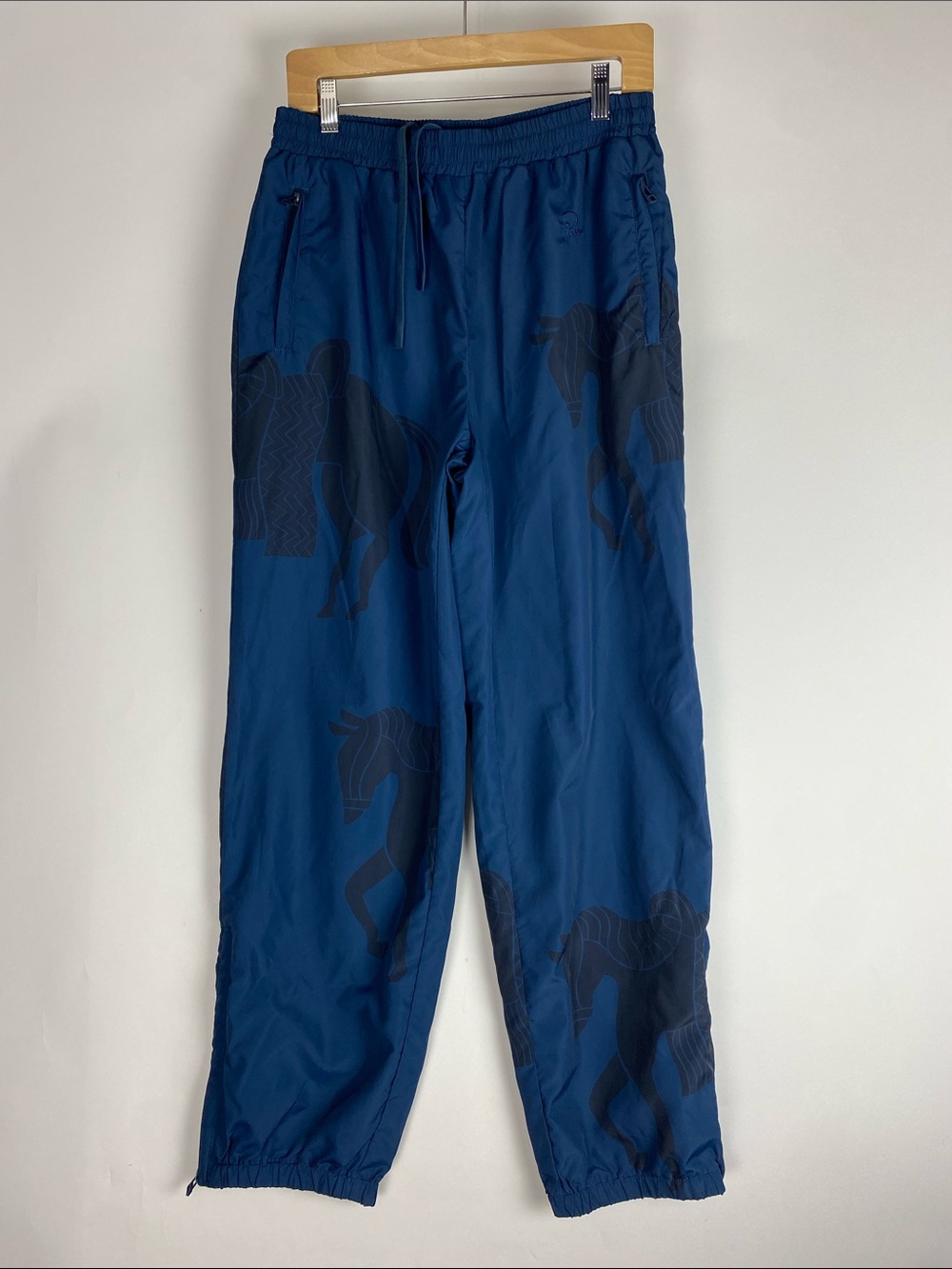By Parra Men's Sweat Horse Track Pants in Midnight Blue Men’s Size Medium